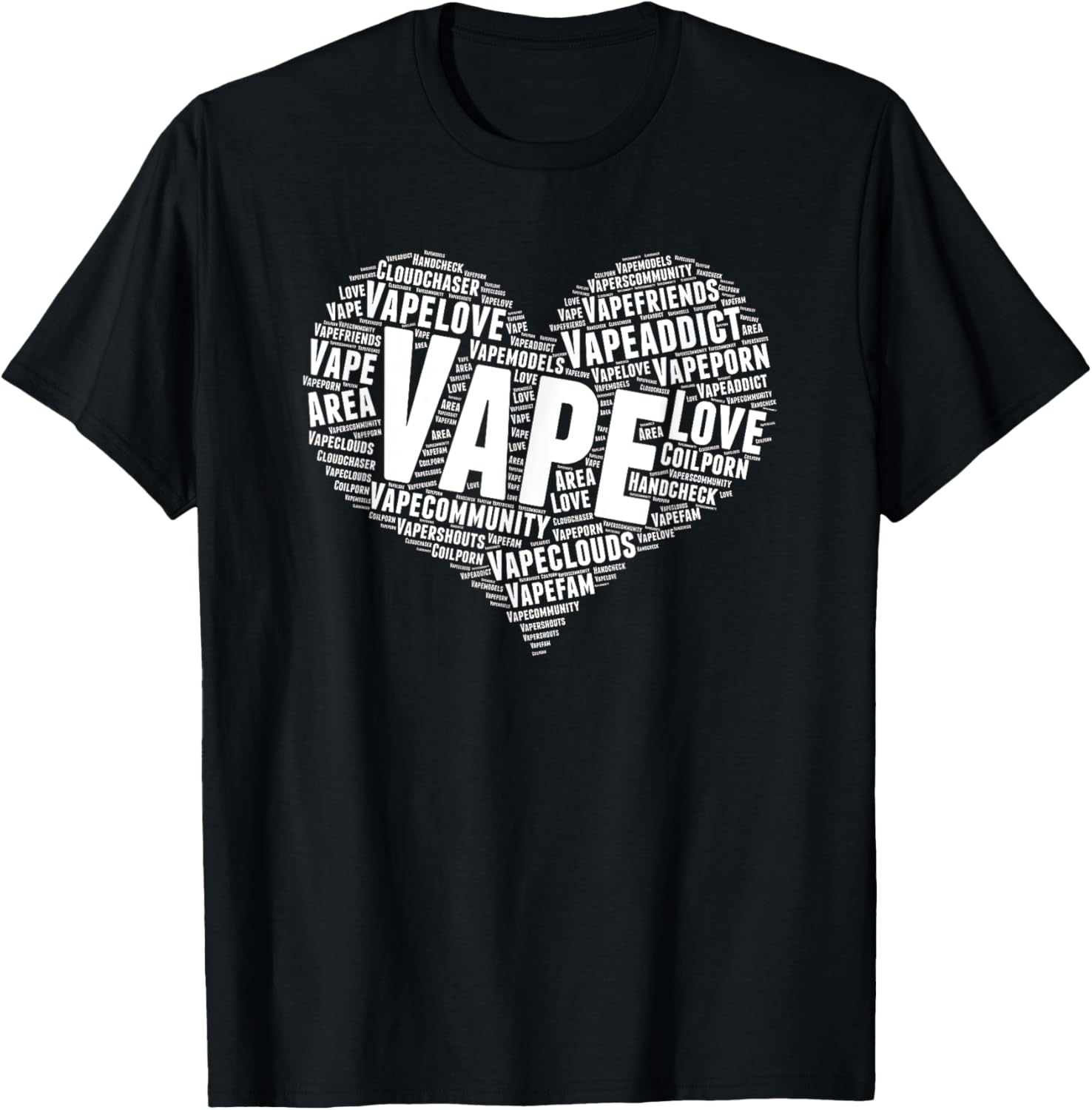 Vape Heart Word Cloud Graphic  - Vaping Shop recensione e prezzo